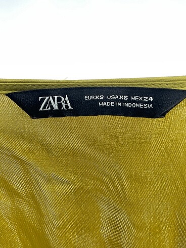 xs Beden yeşil Renk Zara Uzun Elbise %70 İndirimli.