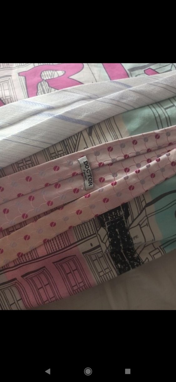 Pembe puantiyeli Kravatı - Görsel 3