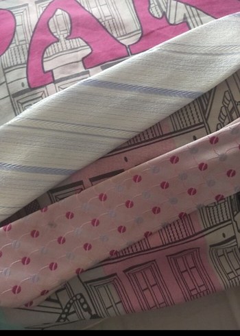 mavi gri çizgili çocuk Kravat - Görsel 5