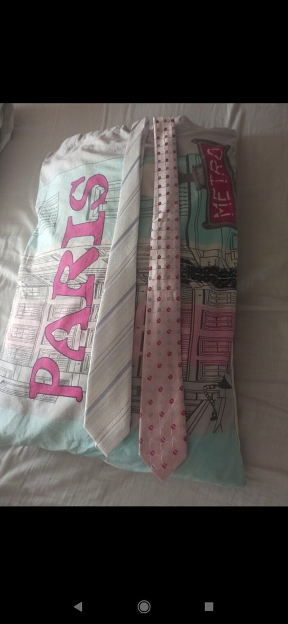 mavi gri çizgili çocuk Kravat - Görsel 2