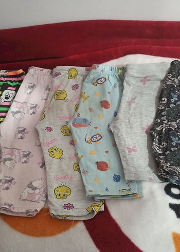 Kız Çocuk Gri Pamuklu Tayt - Görsel 7