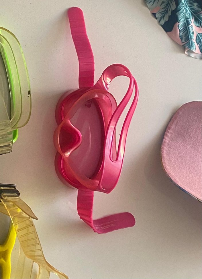 Pembe Elastik Yüzücü Gözlüğü - Görsel 3