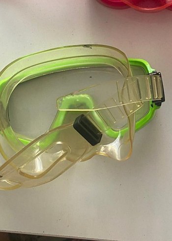 Sarı Yılan Desenli Elastik Yüzücü Gözlüğü - Görsel 9