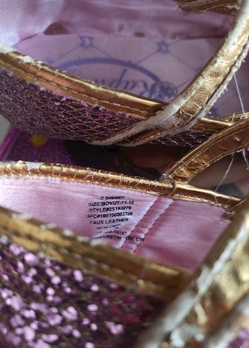 lila Pembe Rapunzel Tokalı Babet Ayakkabı - Görsel 4