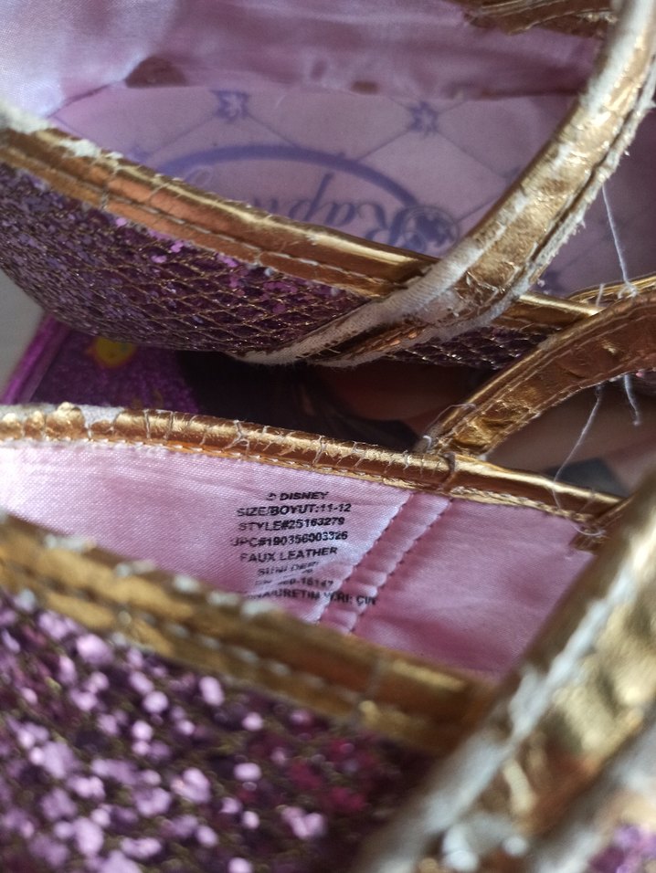 lila Pembe Rapunzel Tokalı Babet Ayakkabı - Görsel 4