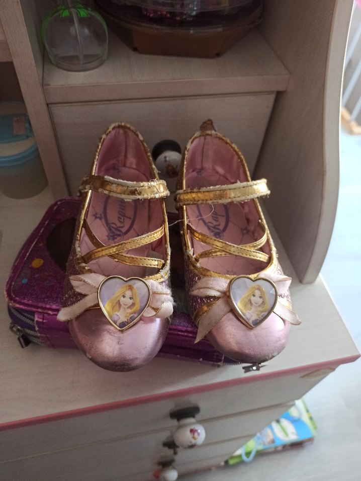 lila Pembe Rapunzel Tokalı Babet Ayakkabı - Görsel 2