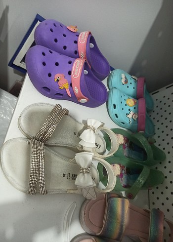 Kız Çocuk Beyaz Fiyonklu Sandalet - Görsel 8