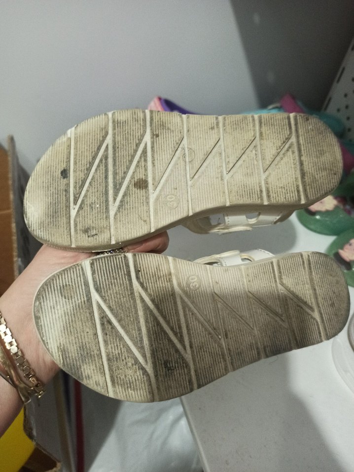 Kız Çocuk Beyaz Fiyonklu Sandalet - Görsel 5