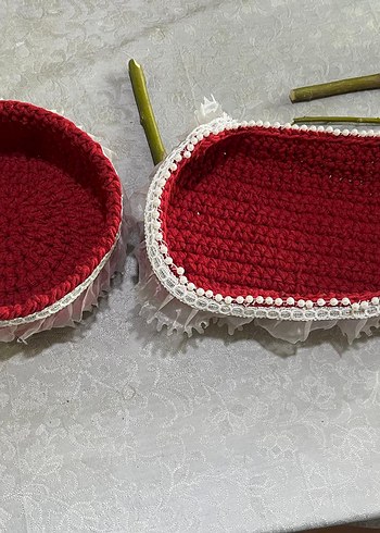 Boncuk Detaylı kahverengi kağıt ip - Görsel 8