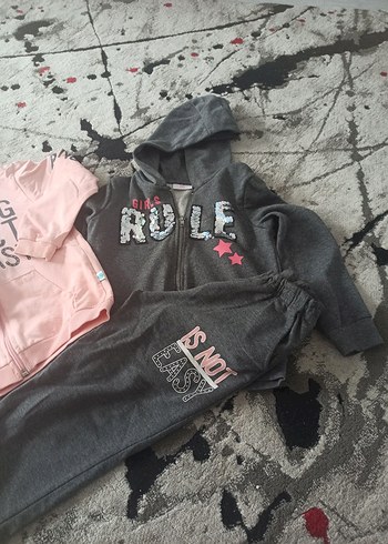 Gri Payetli Uzun Kollu Takım - Görsel 2