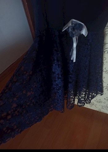 Kız Çocuk Lacivert Dantelli - Görsel 2