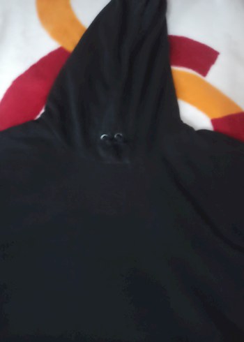 Siyah Kapüşonlu Erkek Sweatshirt - Görsel 2