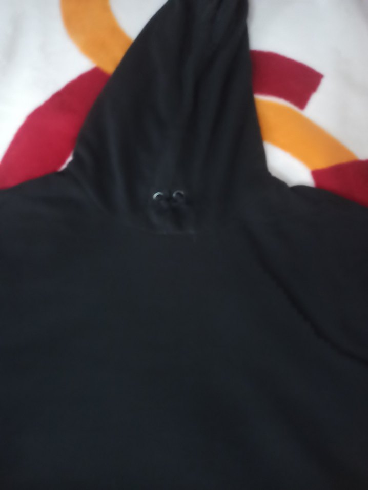 Siyah Kapüşonlu Erkek Sweatshirt - Görsel 2