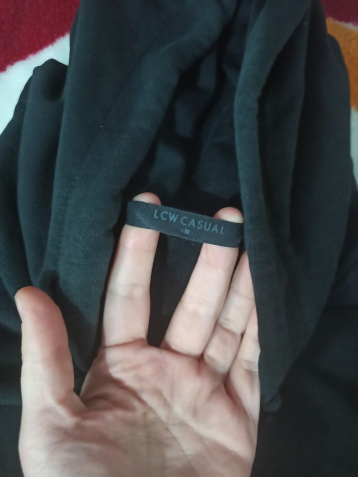 Siyah Kapüşonlu Erkek Sweatshirt - Görsel 3