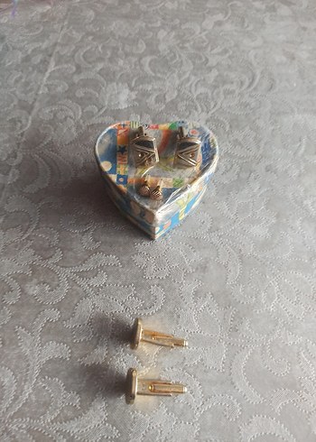 Altın Renkli Minimalist kol düğmesi - Görsel 5