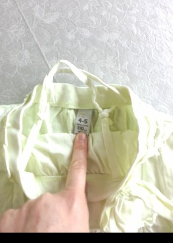 Pamuklu Fırfırlı askılı elbise - Görsel 4