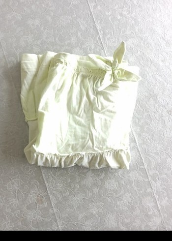 Pamuklu Fırfırlı askılı elbise - Görsel 3