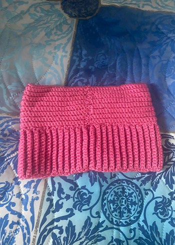 Pembe Örgü bebek Bere - Görsel 2