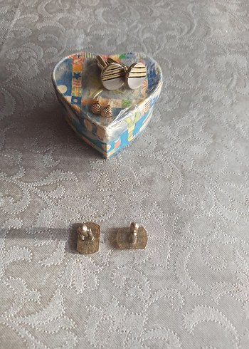 Vintage Altın renkli Kol Düğmeleri - Görsel 2