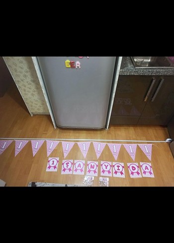 Bir yaş Pembe Parti Süsleri - Görsel 7