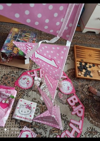 Bir yaş Pembe Parti Süsleri - Görsel 6