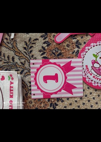 Bir yaş Pembe Parti Süsleri - Görsel 2