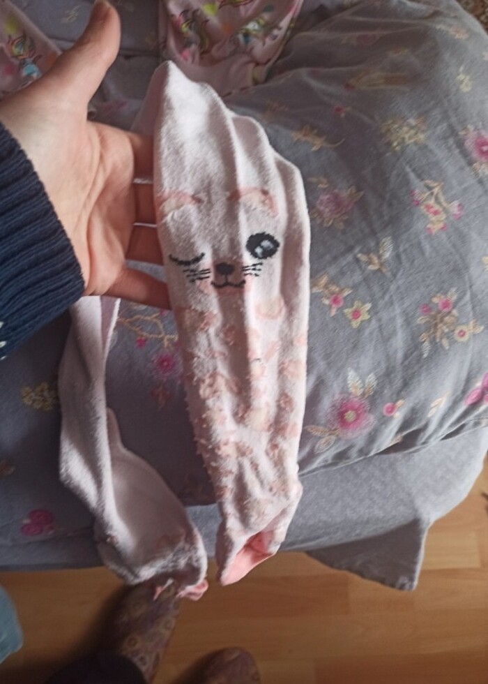 külotlu çorap leopar kedi desenli 4/5 - Görsel 3