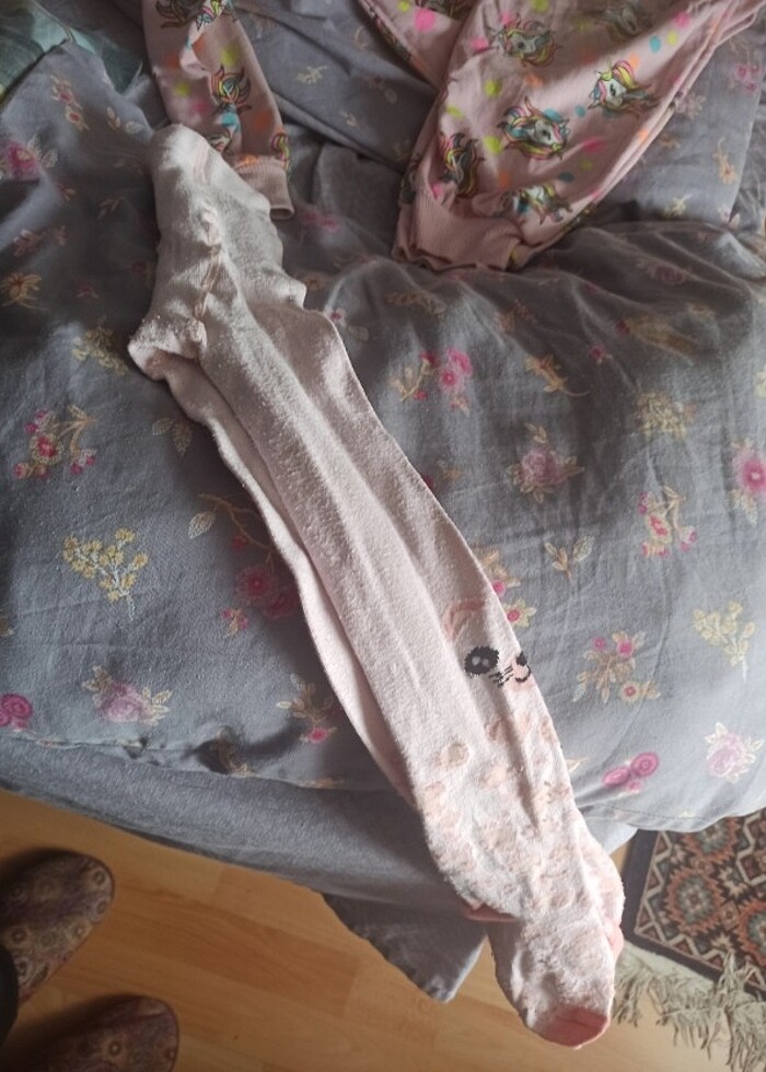 külotlu çorap leopar kedi desenli 4/5 - Görsel 4