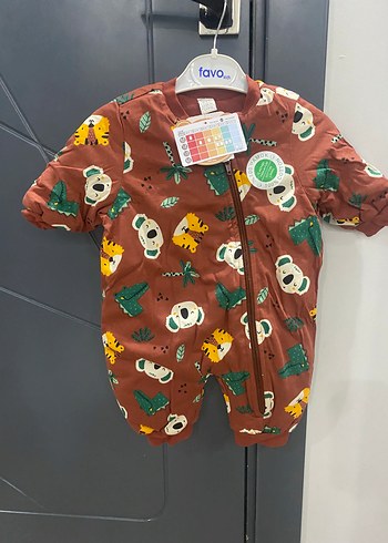 LC Waikiki Renkli Desenli Kahverengi Bebek uyku tulumu