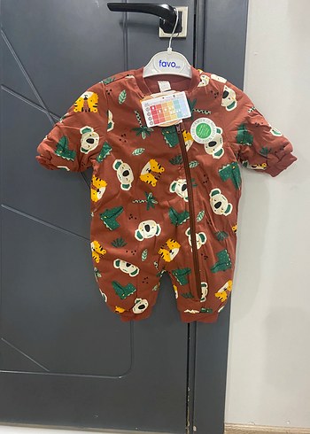 Renkli Desenli Kahverengi Bebek uyku tulumu