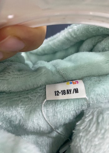 Düğmeli su yeşili Kız Çocuk mont kaban - Görsel 6