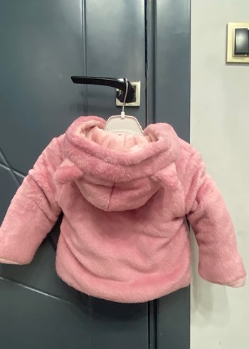 Civil Kız Çocuk Pembe Kürklü Mont - Görsel 2