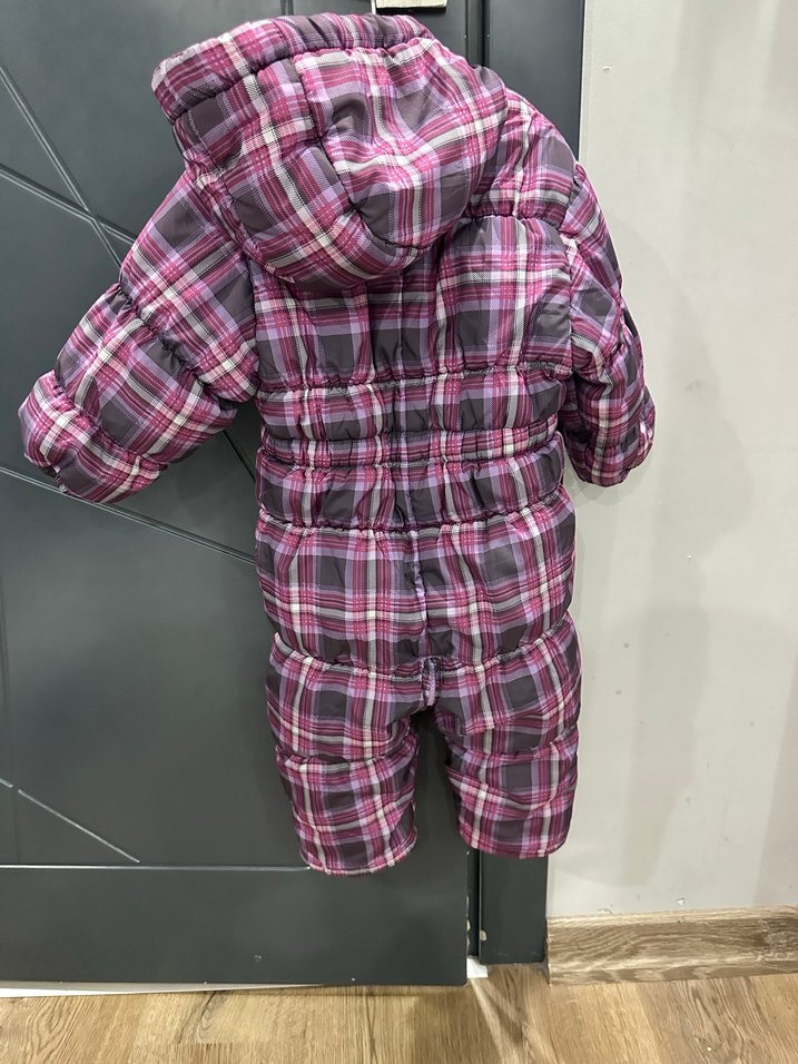 Mor Ekose Kız Bebek Kayak Tulumu - Görsel 3