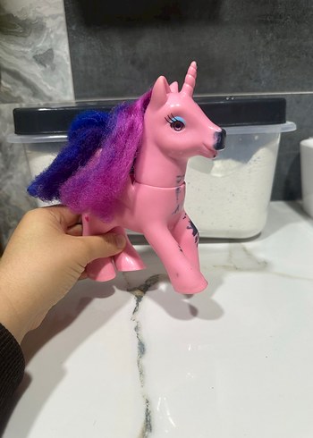 Pastel Pembe Unicorn Figür Oyuncak - Görsel 4