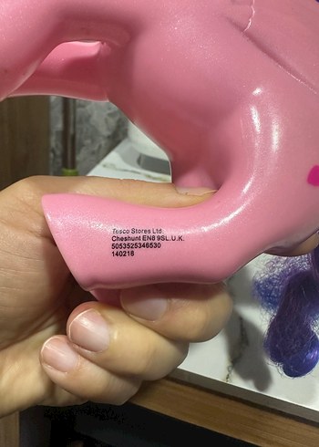 Pastel Pembe Unicorn Figür Oyuncak - Görsel 8