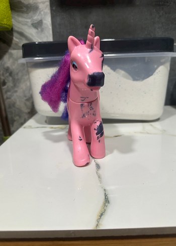 Pastel Pembe Unicorn Figür Oyuncak - Görsel 2