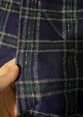 Erkek Ekose Desenli Uzun Atkı - Görsel 3