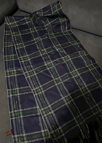 Erkek Ekose Desenli Uzun Atkı - Görsel 2