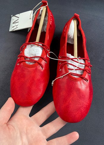 Zara Orjinal Zara kırmızı babet