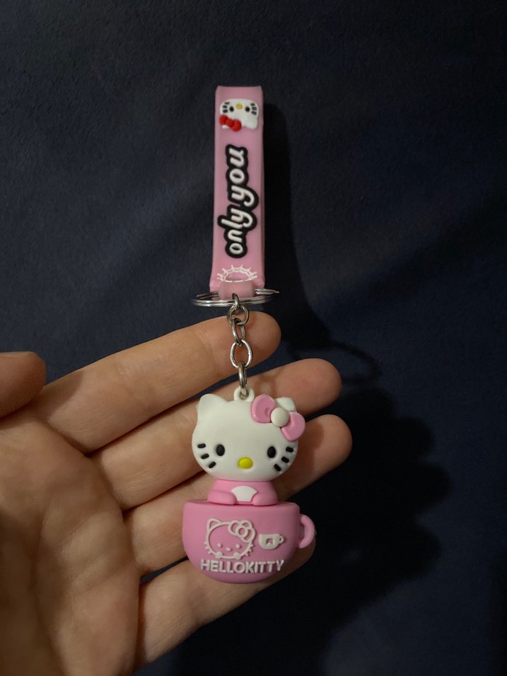 Hello kitt pembe anahtarlık - Görsel 4