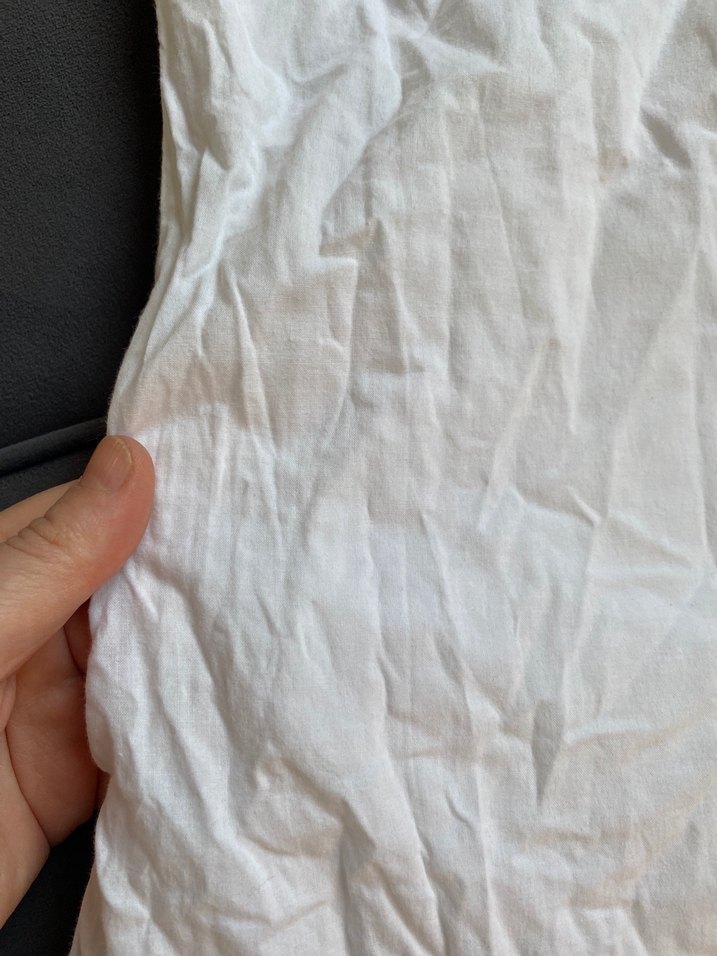 Pamuklu dantel detaylı mini beyaz elbise - Görsel 3