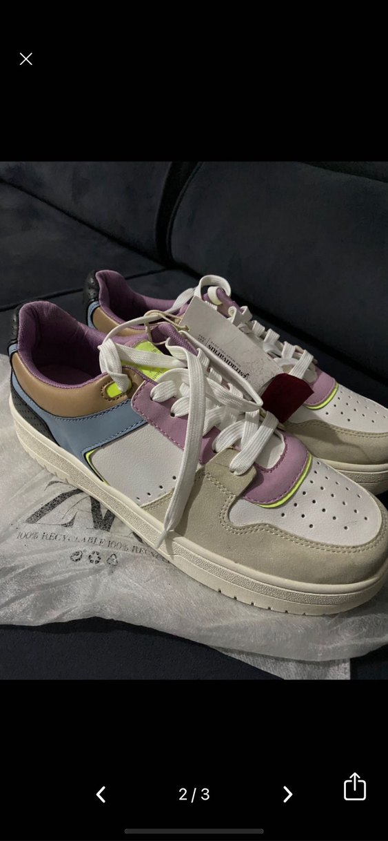 Orjinal Stradivarius beyaz spor ayakkabı - Görsel 2