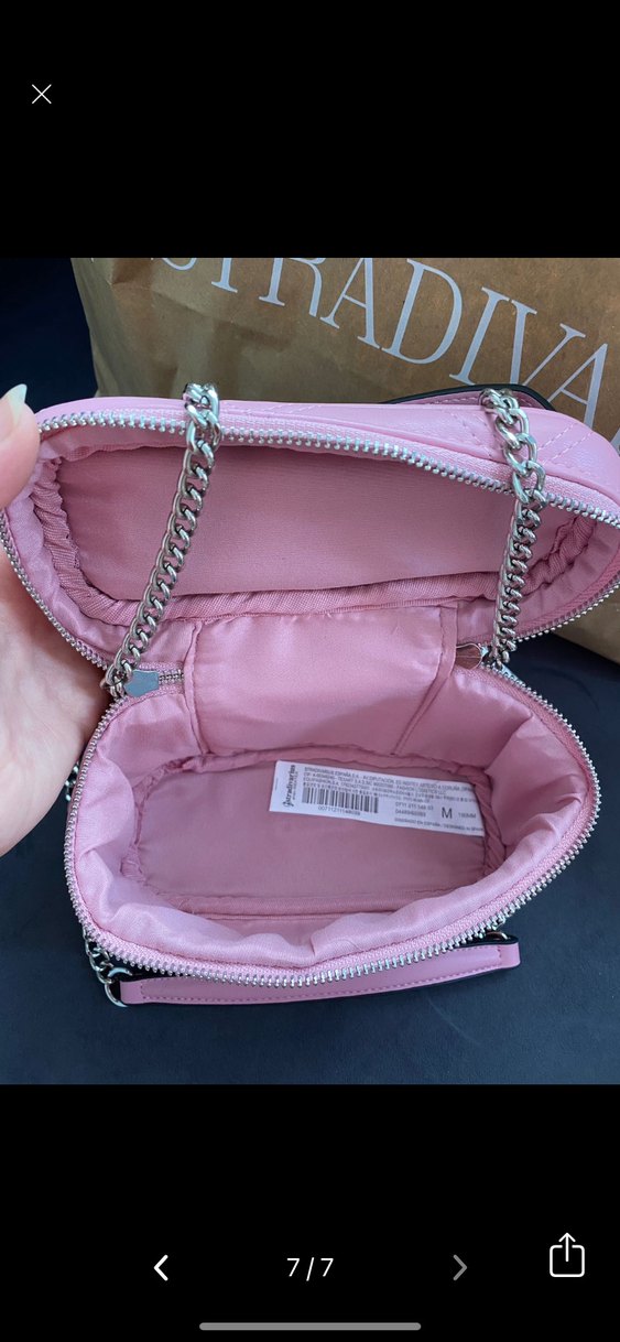 Orjinal Stradivarius pembe çanta - Görsel 4