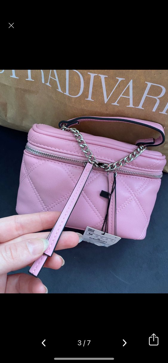 Orjinal Stradivarius pembe çanta - Görsel 3