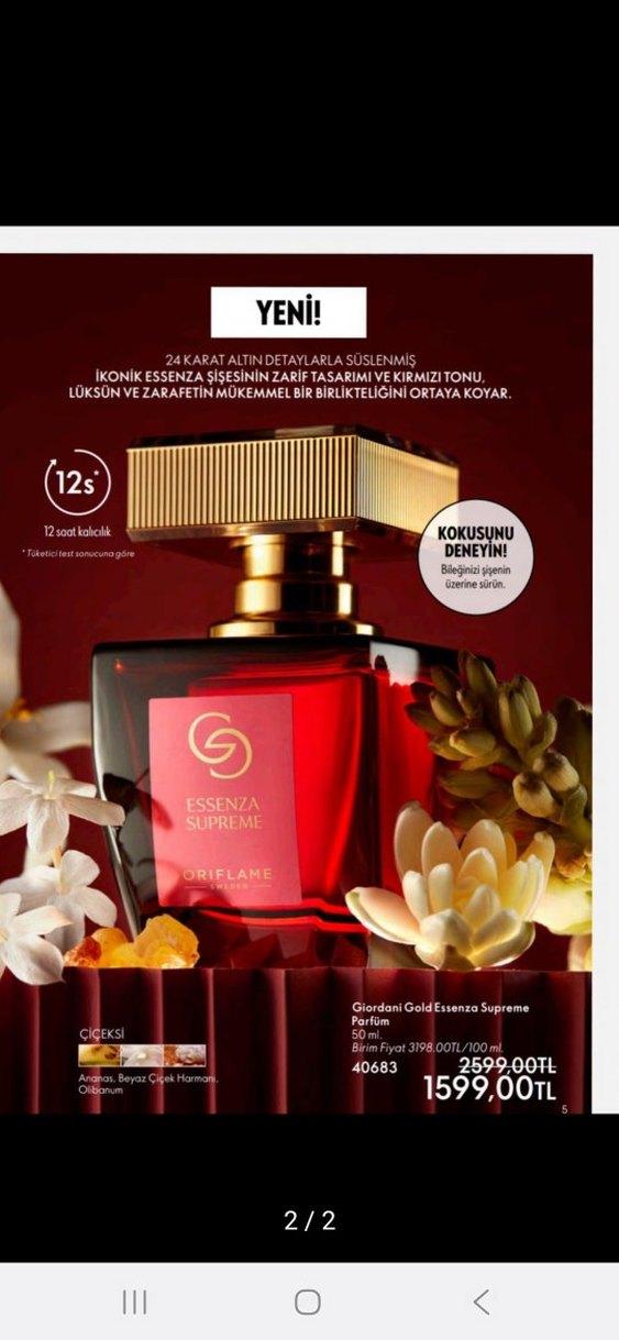 Giordani Gold Essenza Supreme Kadın Parfümü - Görsel 3