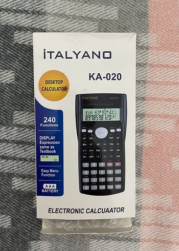 Beden İtalyano KA-020 Hesap Makinesi Siyah