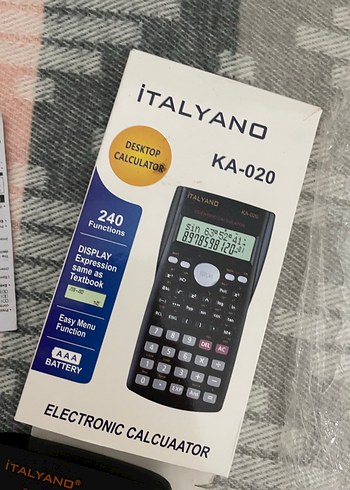 Beden Renk İtalyano KA-020 Hesap Makinesi Siyah