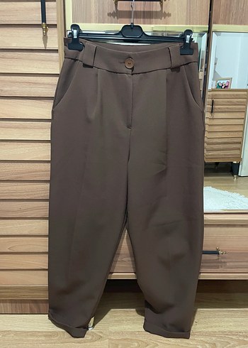 Kahverengi Kadın Kumaş Pantolon