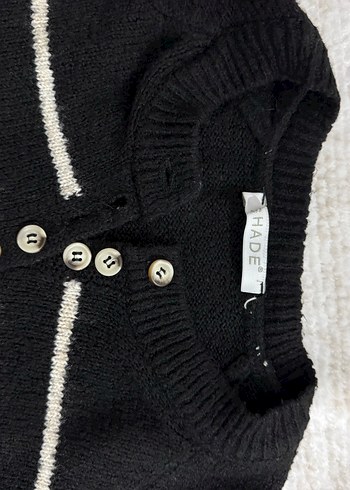 Çizgili Oversize Triko Kadın Kazak - Görsel 2