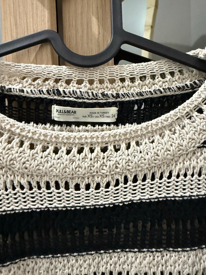 Çizgili Örgü Kadın Kazak pull&bear - Görsel 2